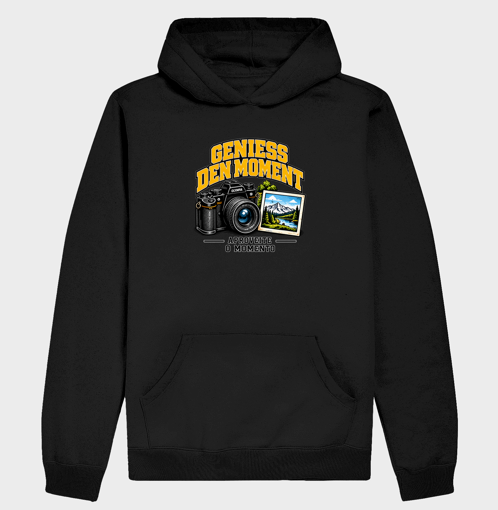 Geniess den Moment — Aproveite o Momento - Hoodie Moletom