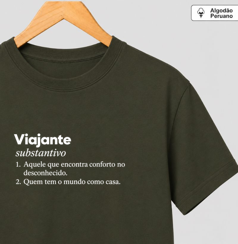 Camiseta Algodão Peruano | Viajante - Substantivo