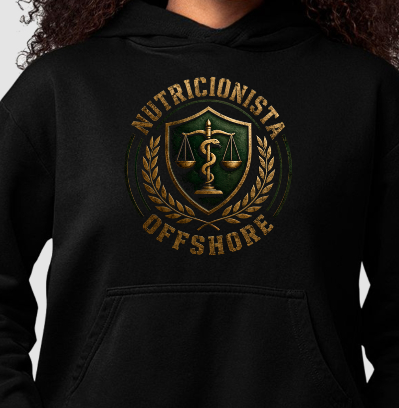 Nutricionista Offshore Emblema - Hoodie Moletom