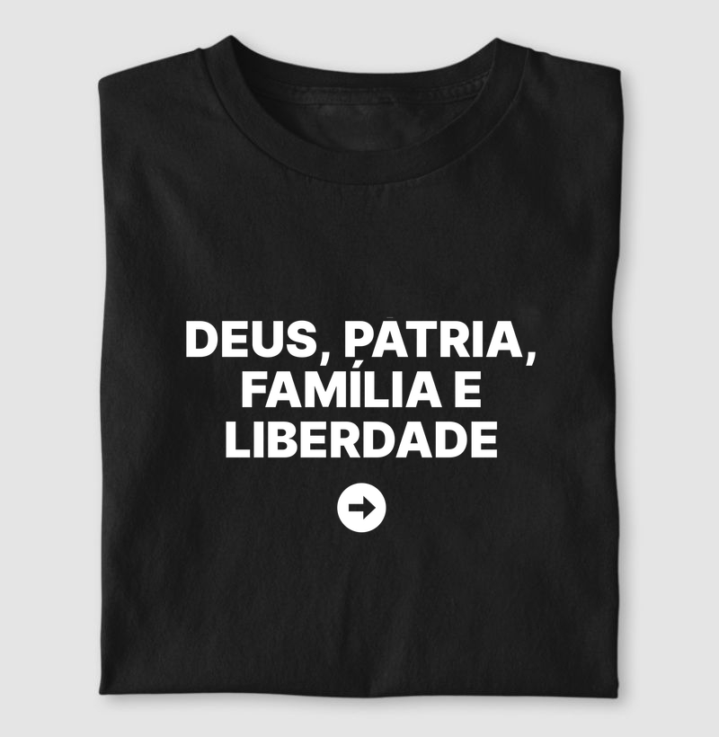 Camiseta Deus, Pátria, Família e Liberdade