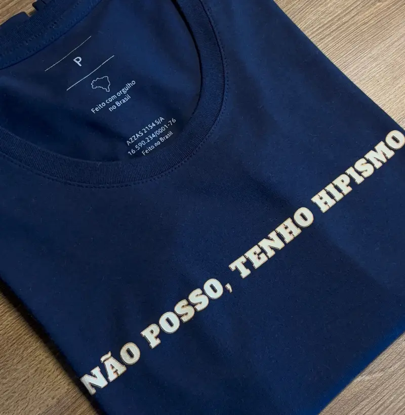 NÃO POSSO, TENHO HIPISMO.