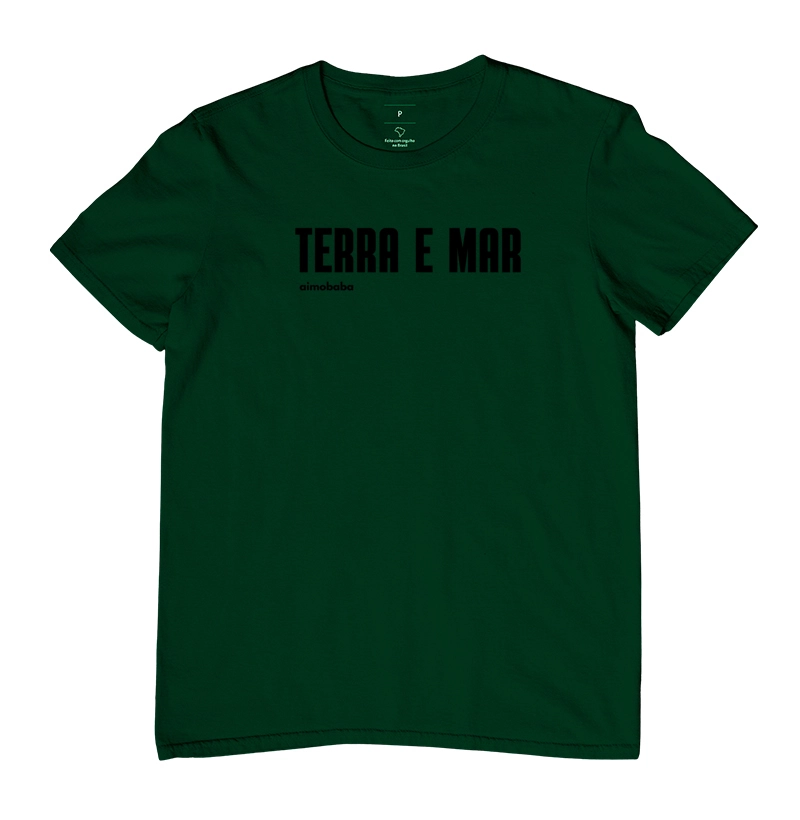   Camiseta Aimobaba Terra e Mar verde