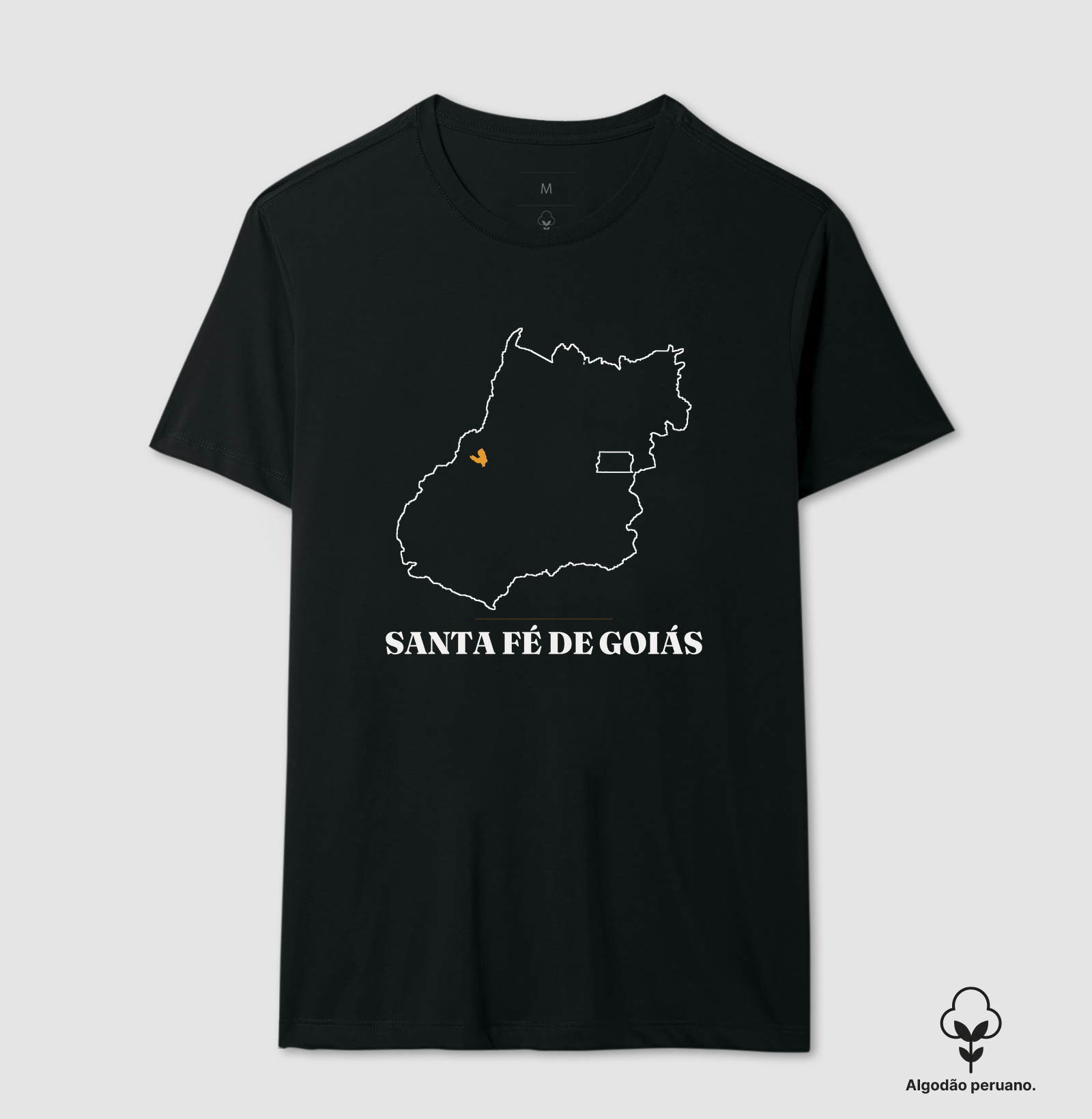 Santa Fé de Goiás | Traço GO - Camiseta Algodão Peruano