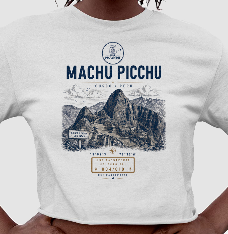 Cropped Machu Picchu | Coleção 001 • 004/010 | Use Passaporte