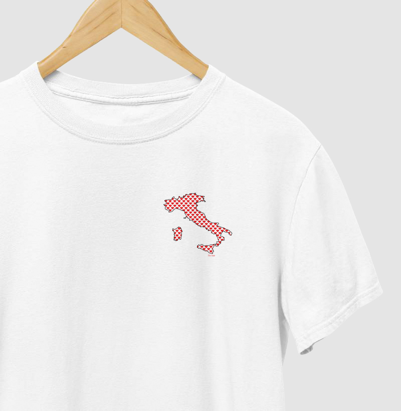 Italia mapa coração