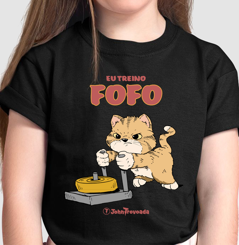 Gato Eu treino fofo 