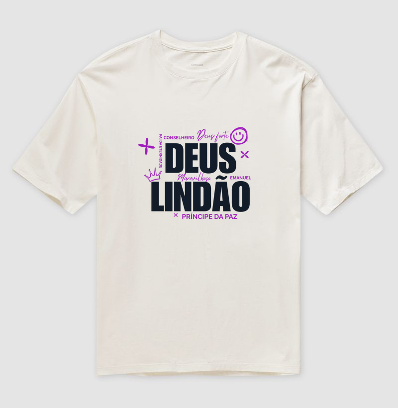 Oversized Off White - Deus Lindão Nomes