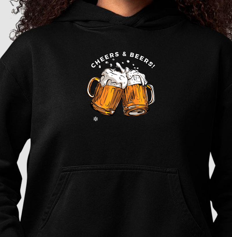 Moletom Hoodie Cheers & Beers