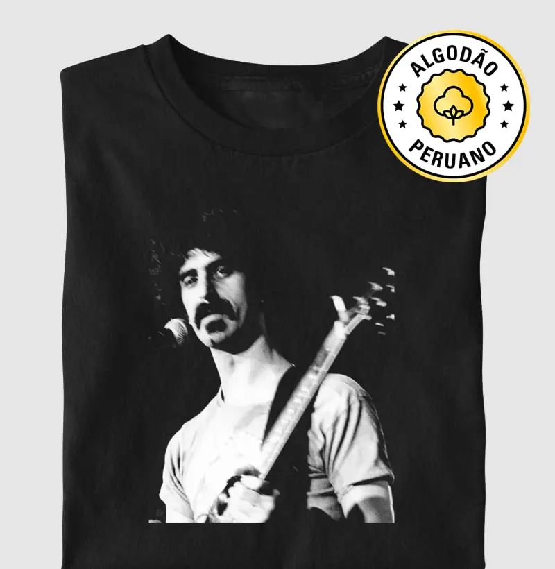 Frank Zappa - Show, 1973 - Camiseta Algodão Peruano