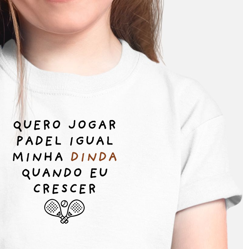 Quero jogar padel igual minha dinda quando eu crescer - kids