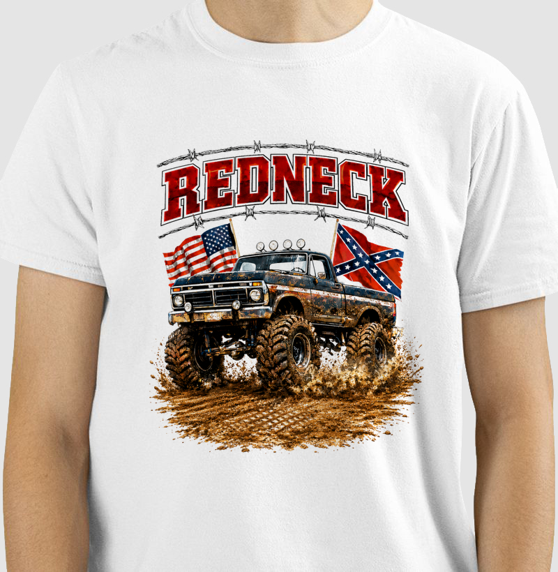 Camiseta Country Redneck Mud Truck