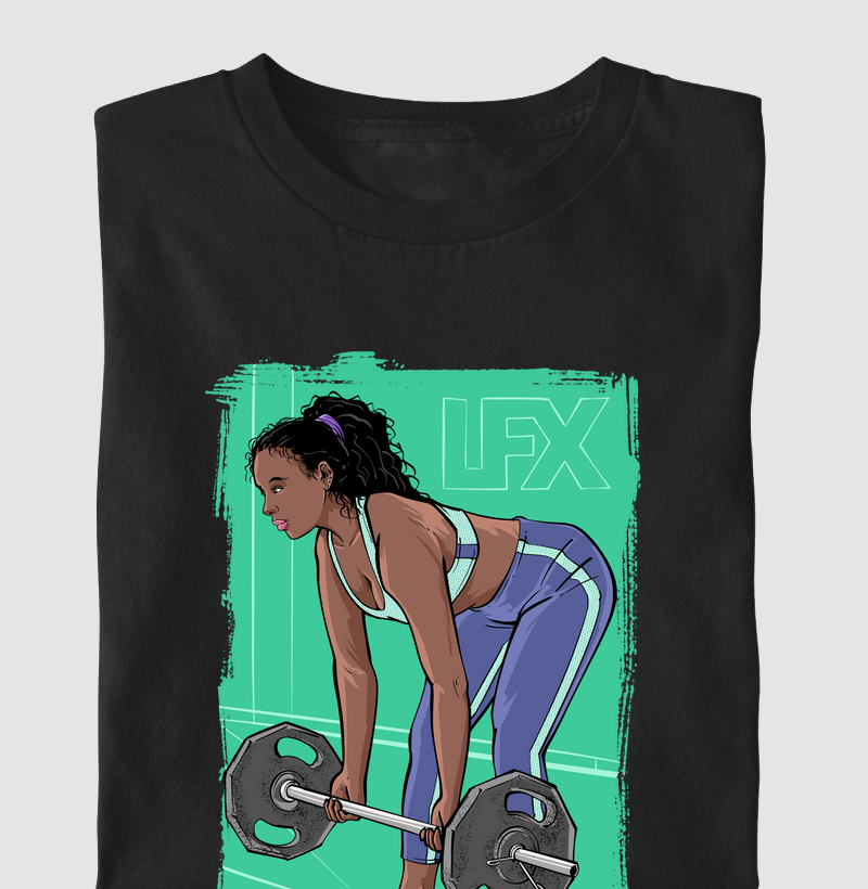 Mulher fazendo Deadlift V02