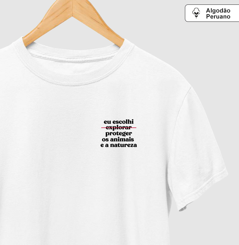 Eu escolhi proteger os animais e a natureza (Minimal)