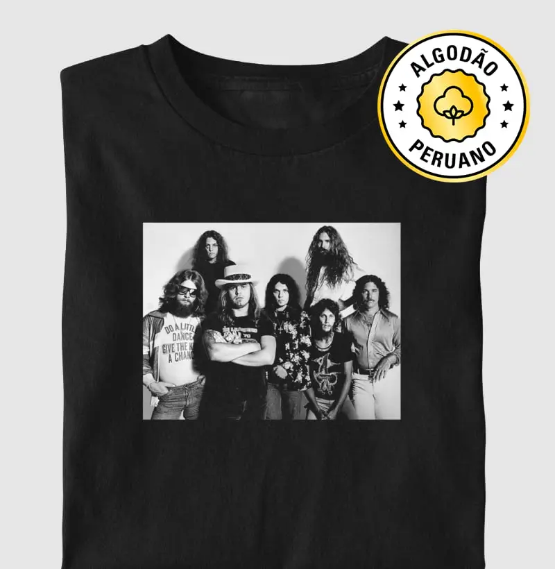 Lynyrd Skynyrd - 1977 - Camiseta Algodão Peruano