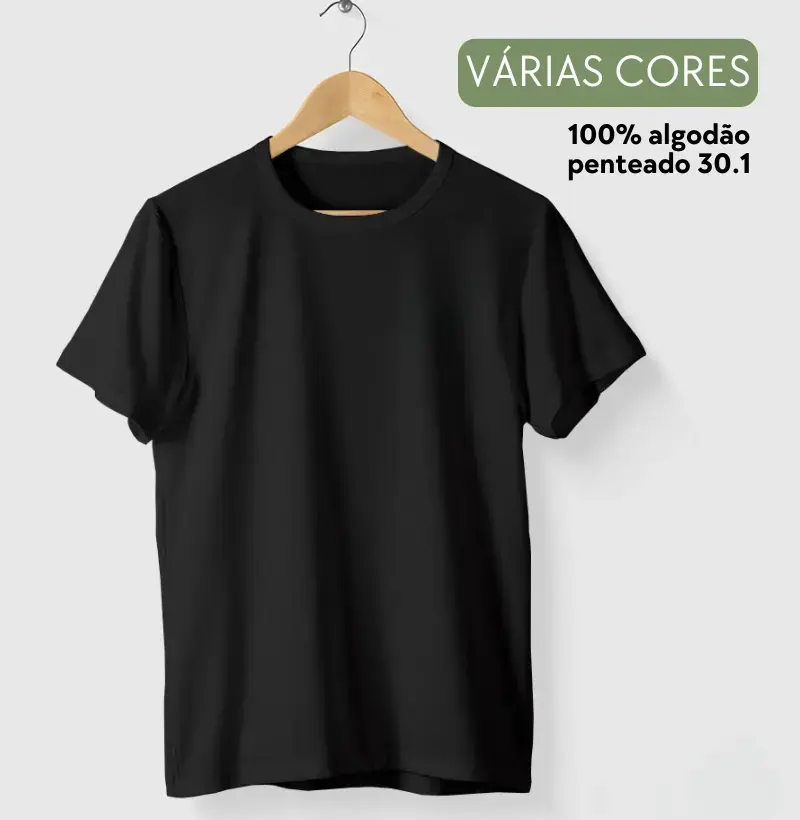 Camiseta Lisa - Algodão Penteado 30.1