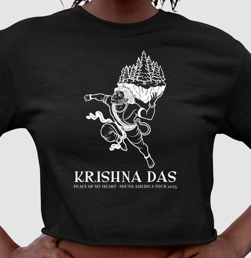 Hanuman Mountain - Cropped - Estampa Branca