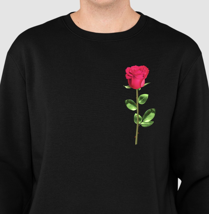 Coleção flores - Rosa no peito