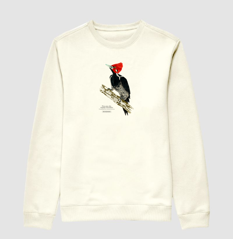 Inky Aves - Pica-pau-de-topete-vermelho - Moletom