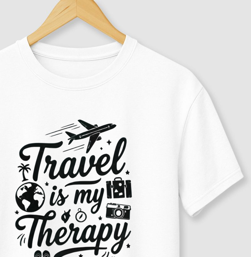 Camiseta Travel Is My Therapy | Excursionista