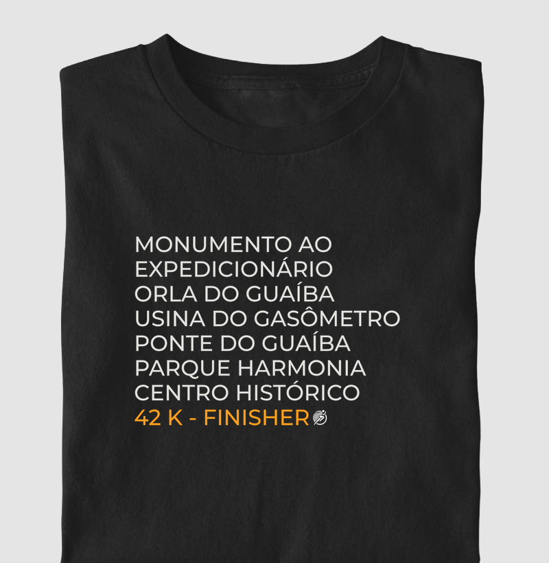 Camiseta Maratona - Percurso Maratona POA 
