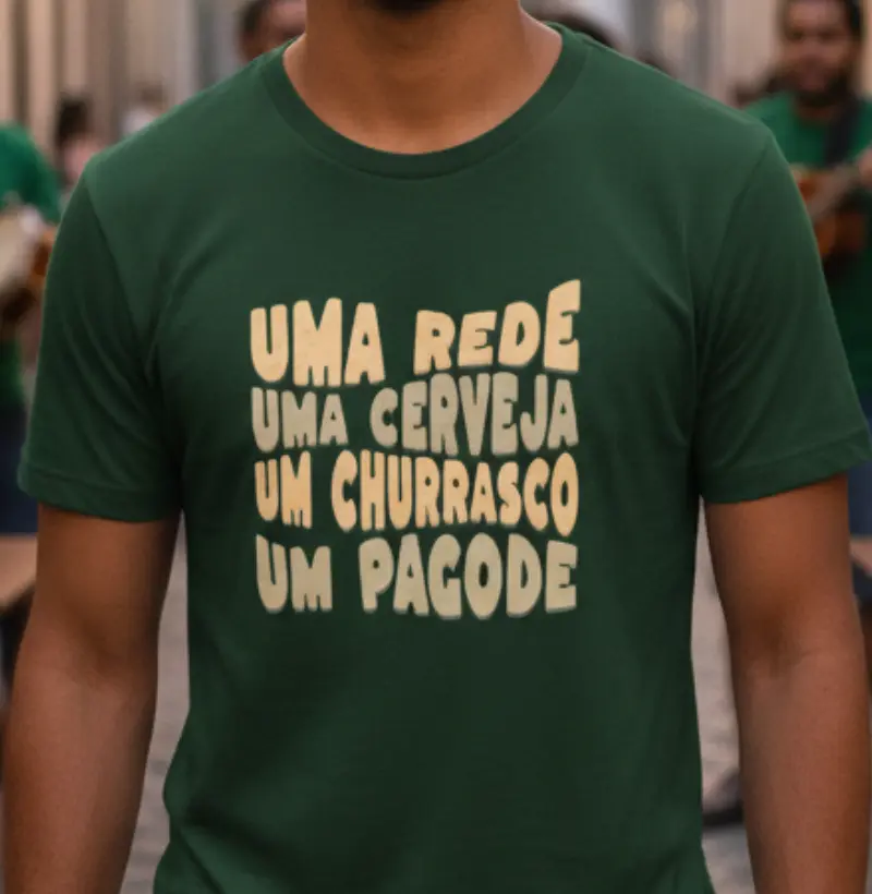 Uma rede uma cerveja um churrasco um pagode