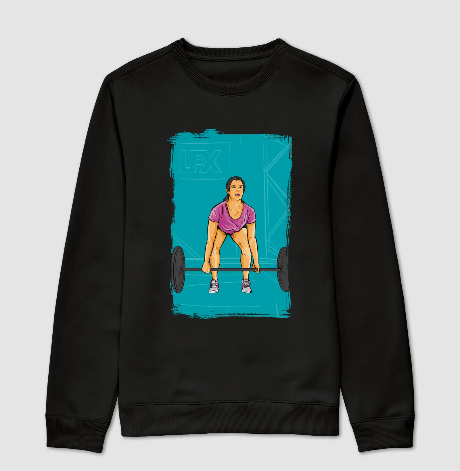 Mulher fazendo Deadlift V03