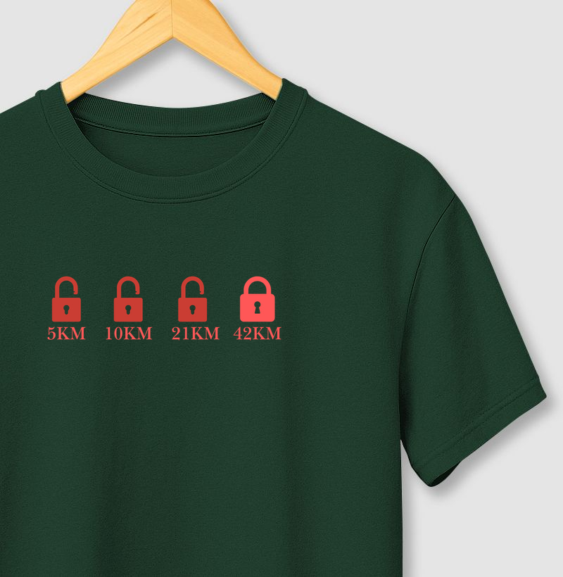 Camiseta "Desbloqueando distâncias 42KM"
