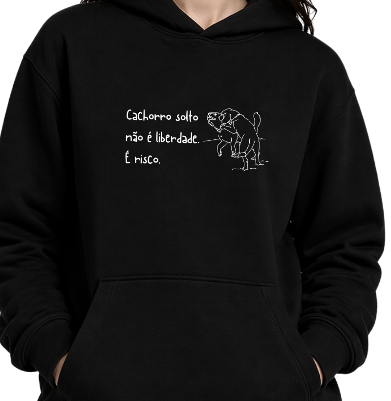 Cachorro solto não é liberdade é risco