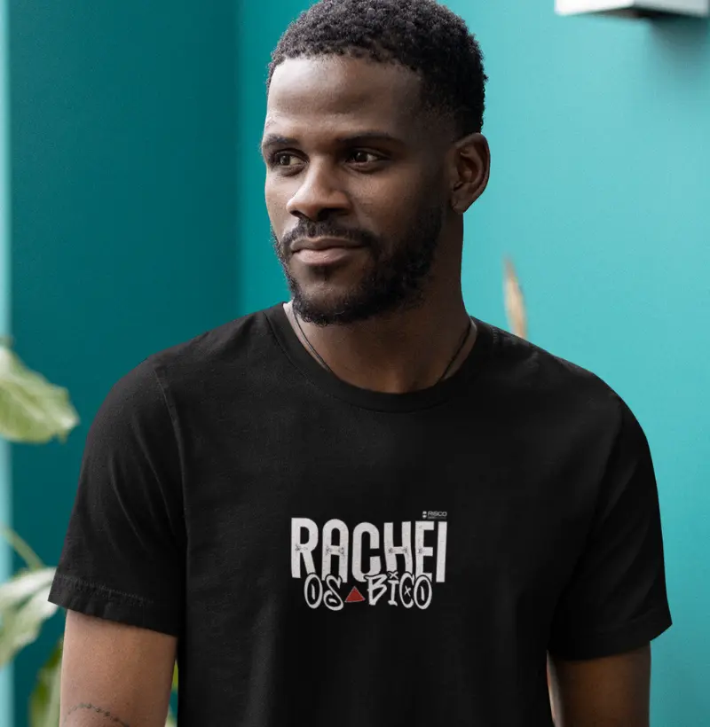 T-Shirt Masculino Preta - Rachei os Bicos