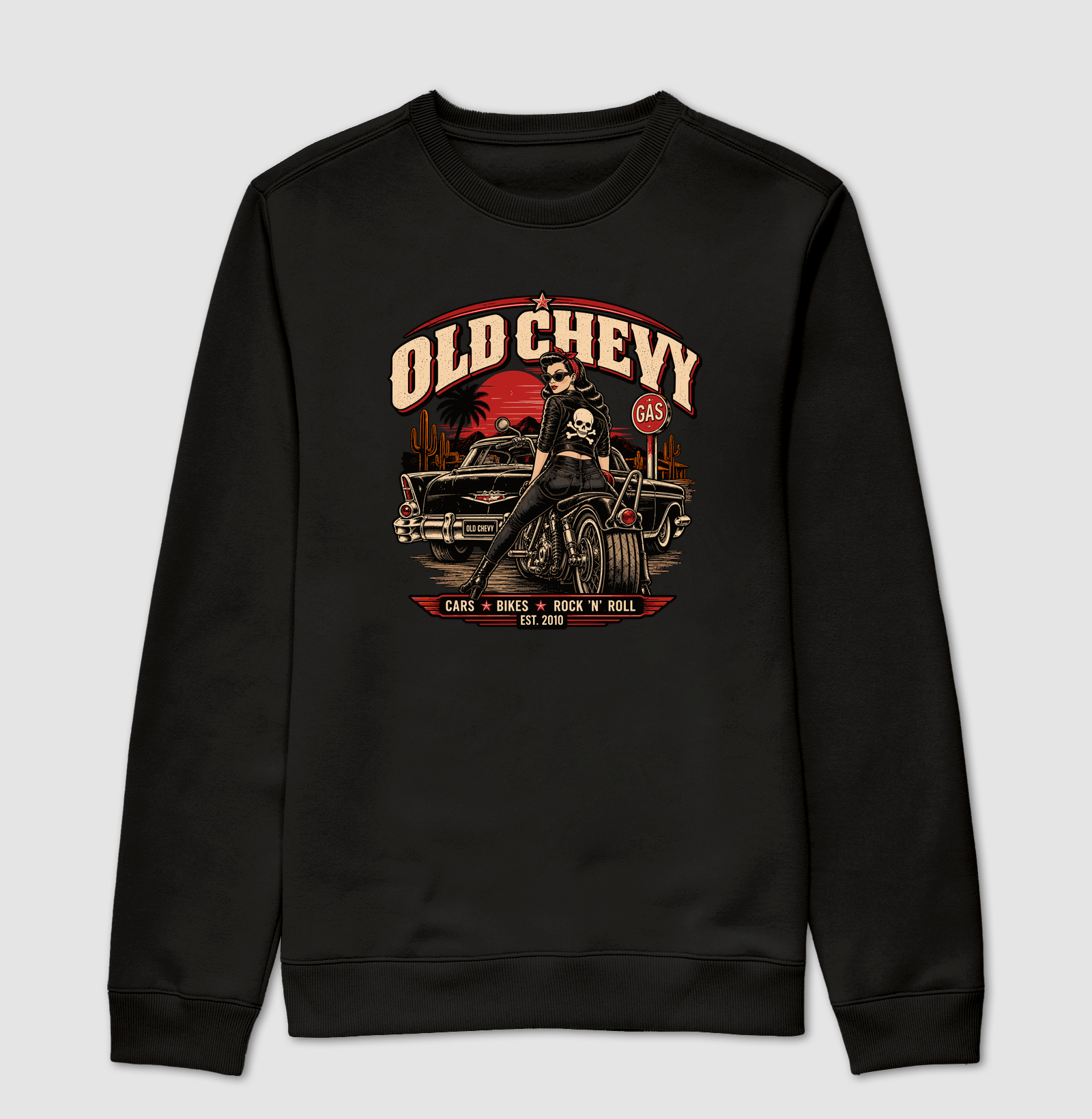 Backroad Rebel | Road Rebels - Old Chevy - Suéter Moletom