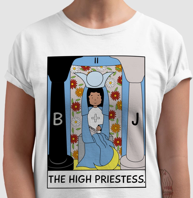 Camiseta Big Carta - The High Priestess - Estampa Tarot