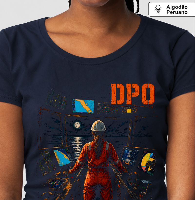 DPO - Peito, Mulher - Camiseta Algodão Peruano