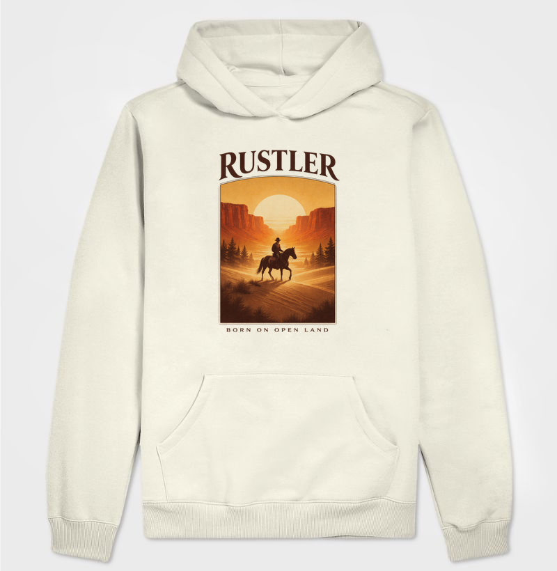 Hodie  Rustler Born on Open Land – Western Landscape