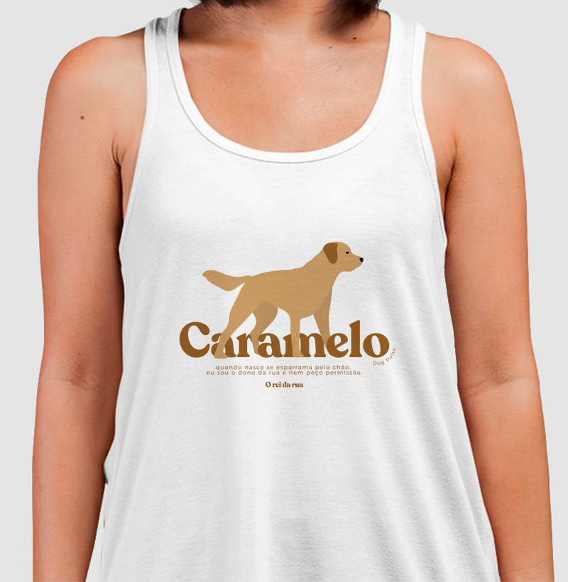 Camiseta Regata Dog Pulse - Caramelo, o Rei da Rua
