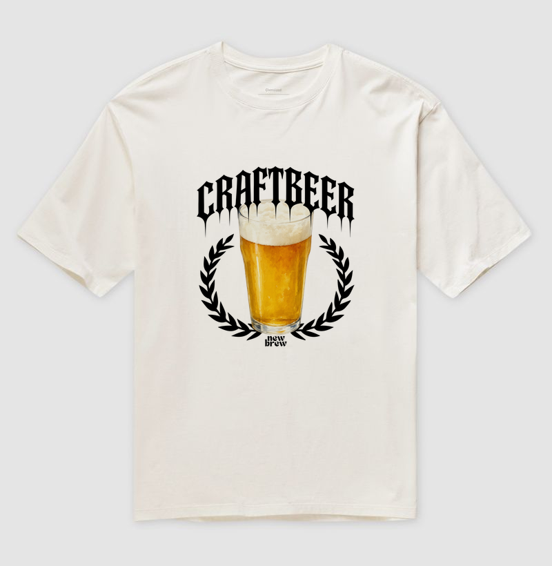 Craft Beer - New Brew - Camiseta Oversized