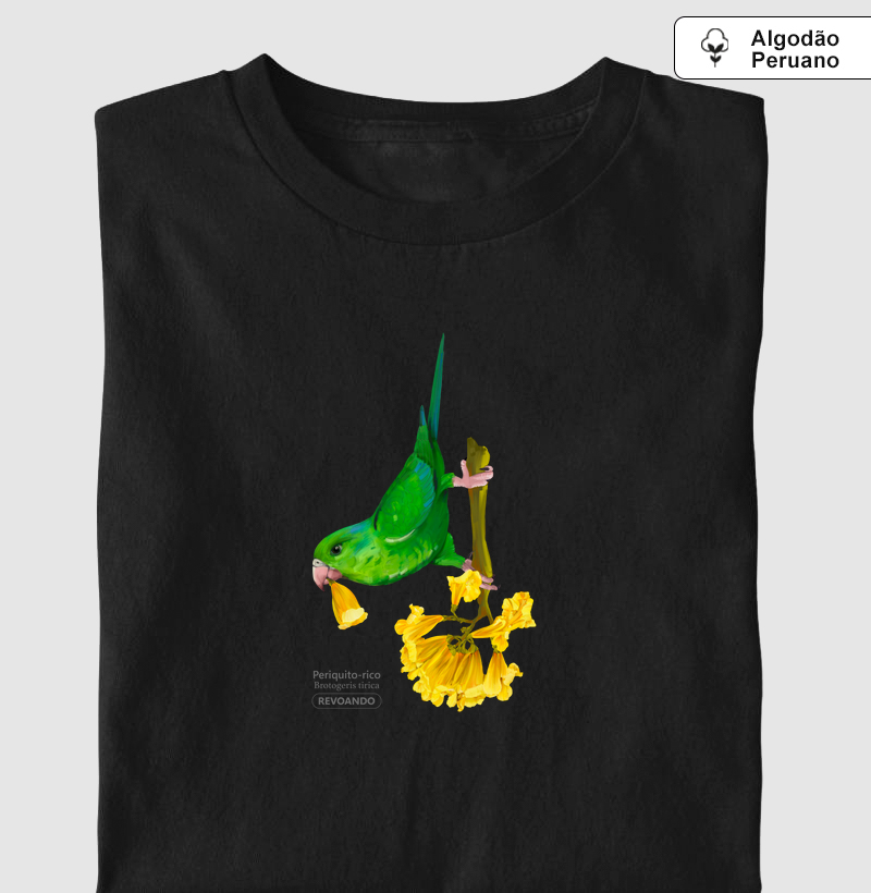 Inky Aves - Periquito-rico - Algodão Peruano