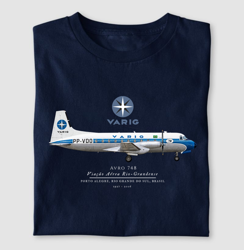 AVRO 748 - Varig - Camiseta