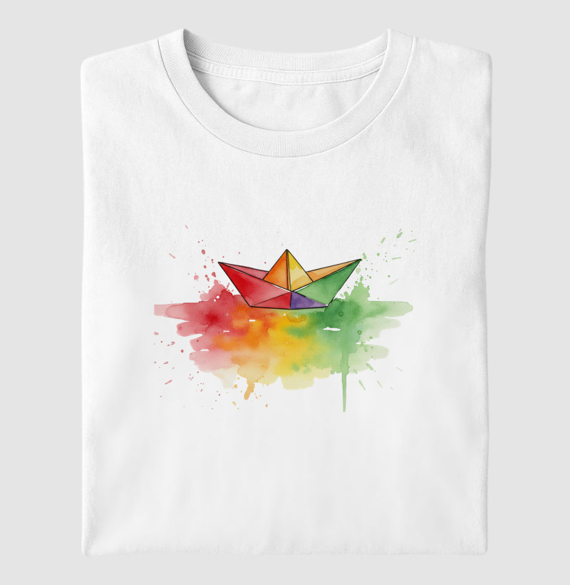 Barquinho Origami Multicolor