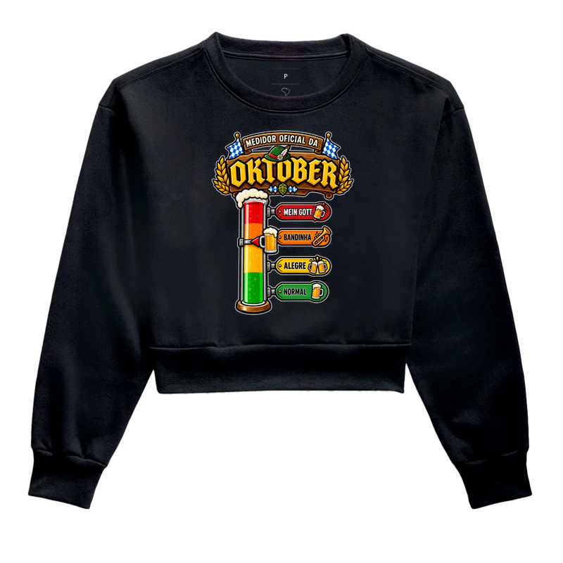Medidor Oficial da Oktober - Cropped Moletom