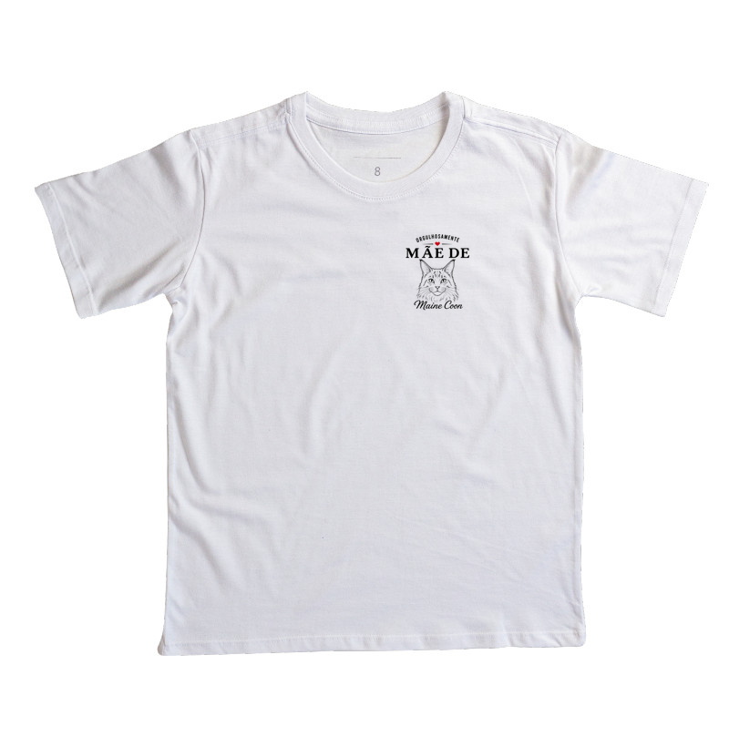 Orgulhosamente Mãe de Maine Coon - Camiseta Infantil