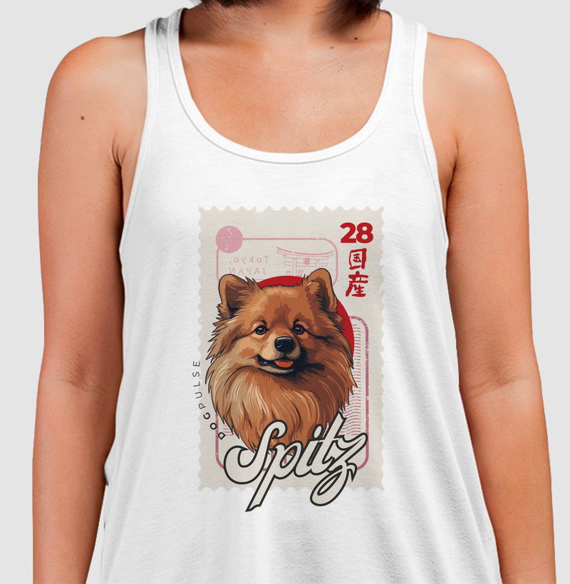 Camiseta Regata Nihon Spitz Brown Dog Pulse