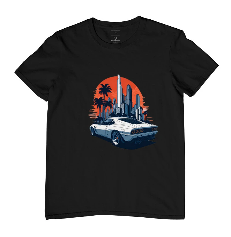 Camiseta Adulta - Carro e Cidade