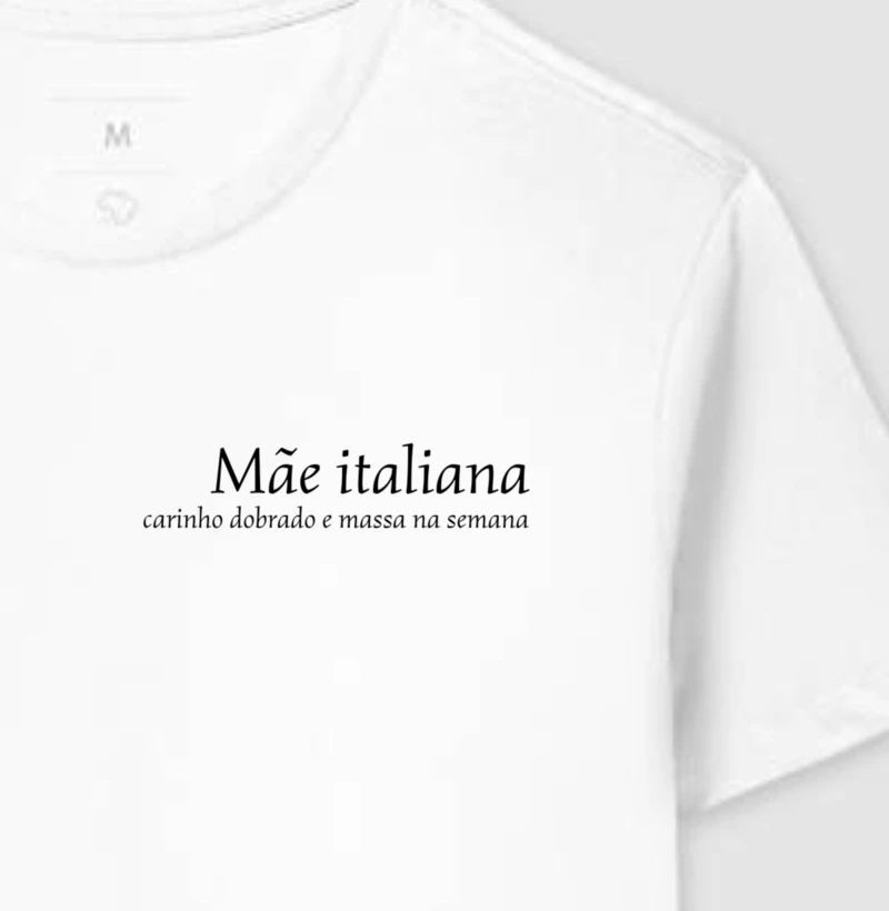Mãe italiana - carinho dobrado