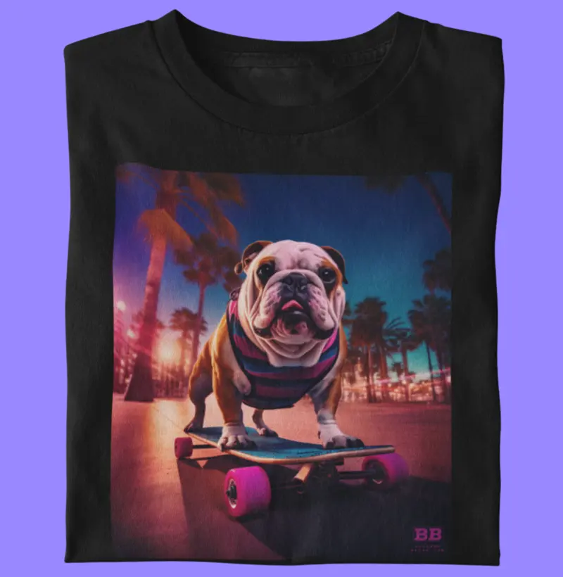 Camiseta Bulldog Ingles "Skate High III"