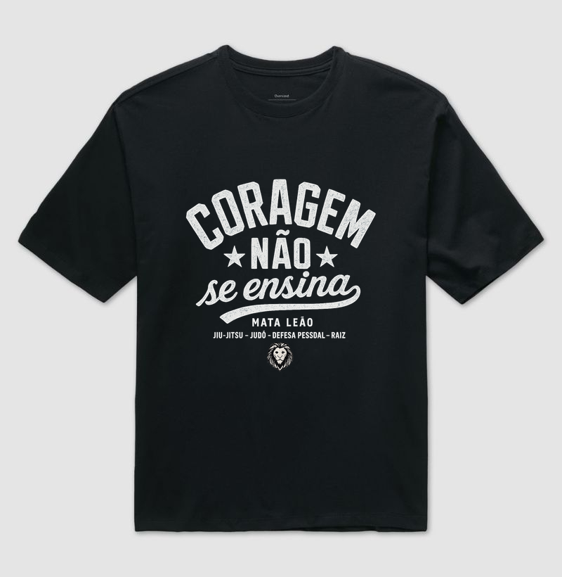Não se ensina - Camiseta Oversized