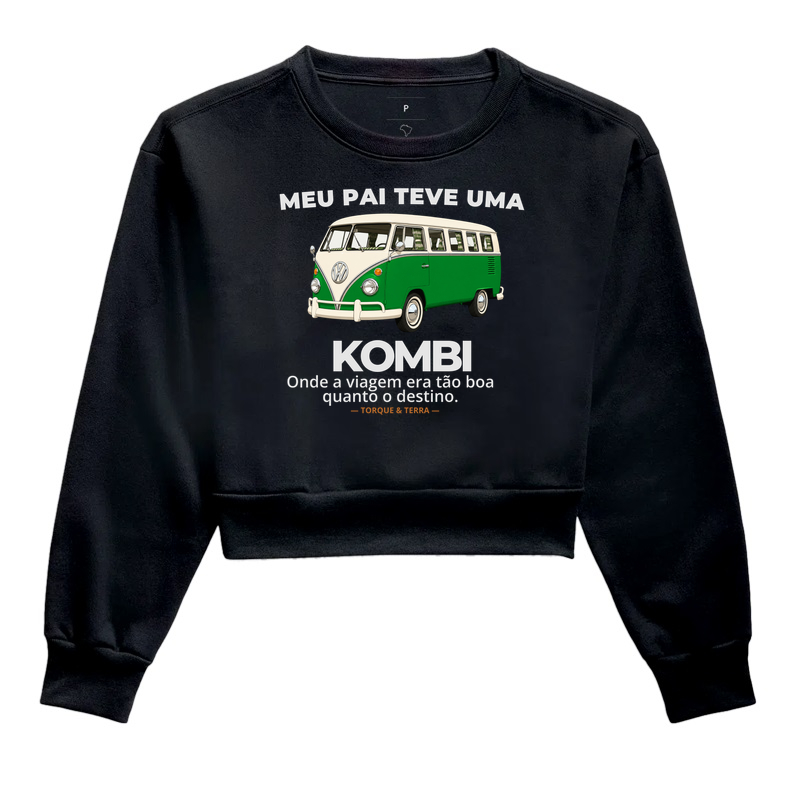 Meu pai teve uma - KOMBI - verde com off-white