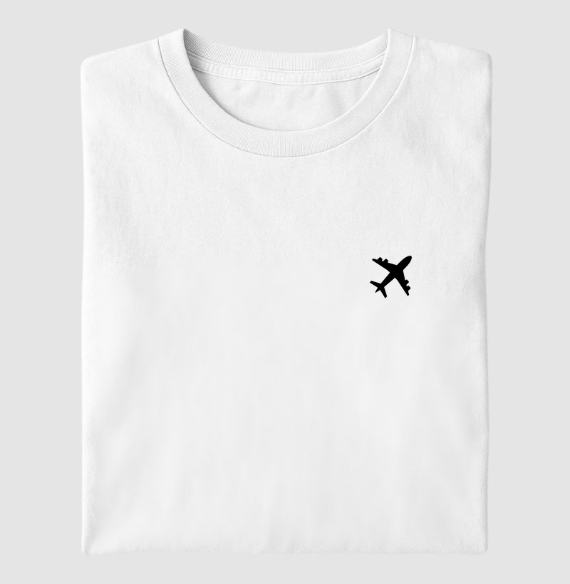 Viajante Minimalista - avião preto