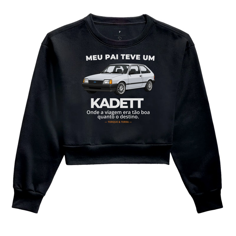 Meu pai teve uma - KADETT - prata - Cropped Moletom