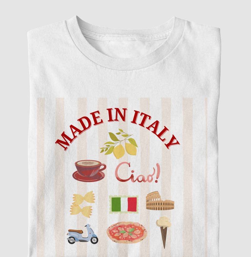 Camiseta Infantil Made in Italy