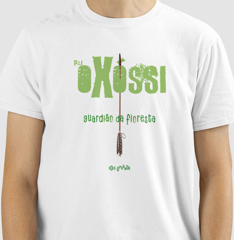 camiseta OXÓSSI guardião da floresta masculina